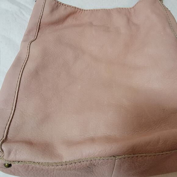 American Leather Co 100% Leather Shoulder Purse Handbag Hobo Austin Triple Entry - Picture 16 of 16